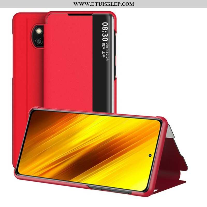 Etui Na Telefon do Poco X3 / X3 Pro / X3 NFC Teksturowana Sztuczna Skóra